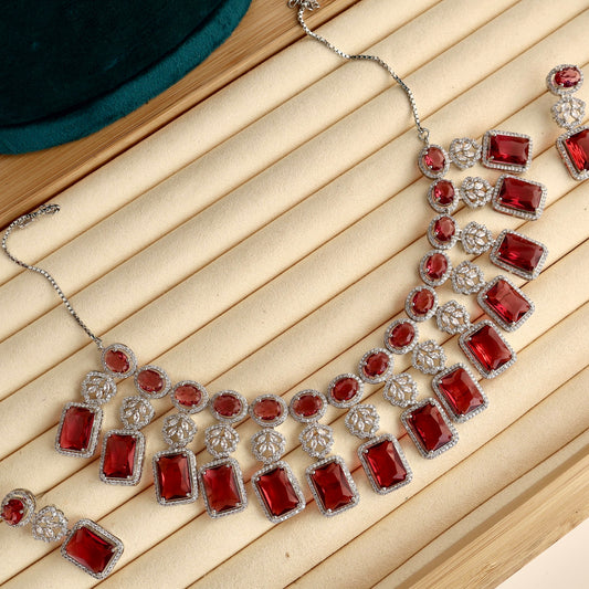 Carryallco Ruby Blossom Necklace